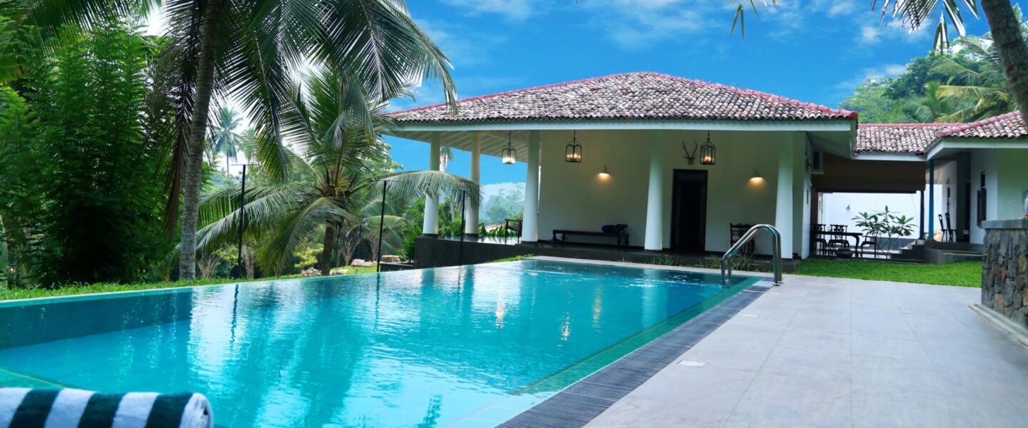 Swimming pool in the house